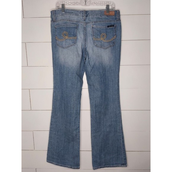 Seven7 Jeans Women's 31 Blue Light Wash Boot Cut Jeans - Picture 3 of 13